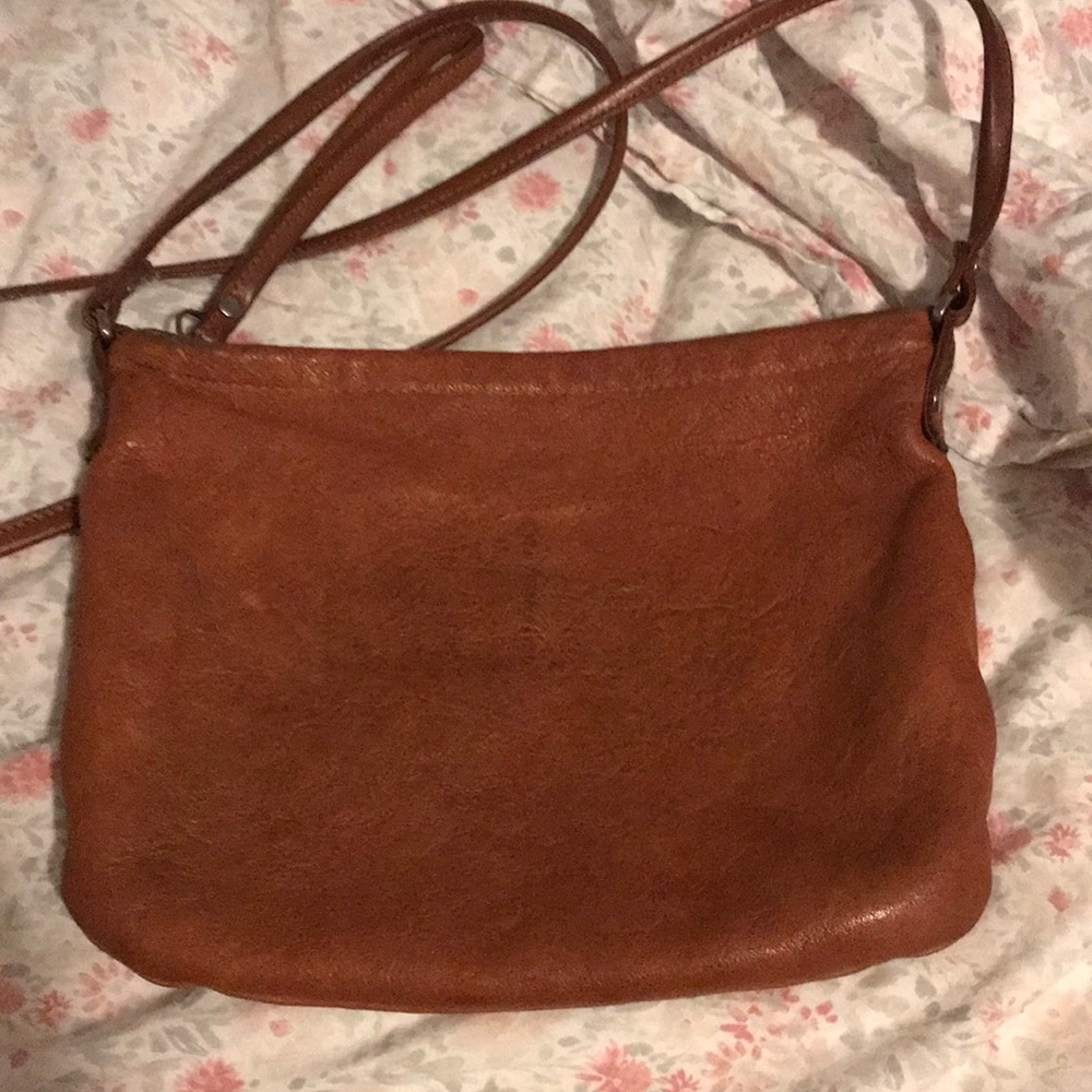 Rough and tumble leather bag